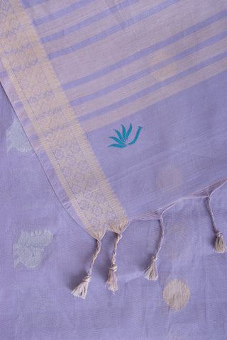 Cream color Venkatagiri Cotton saree with Peacock design weave