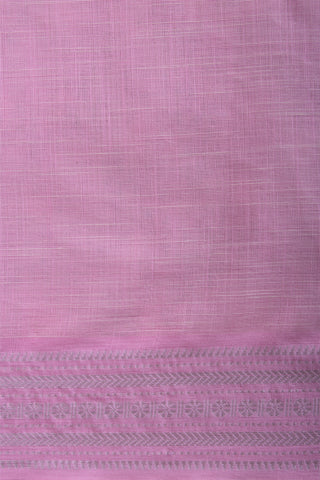 Alikam Khadi cotton saree with hand embroidery work.