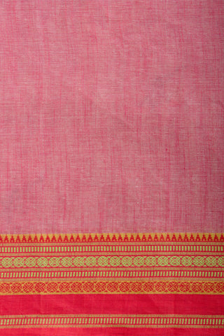 Chettinadu cotton saree in Bone mist with flower design hand embroidered.