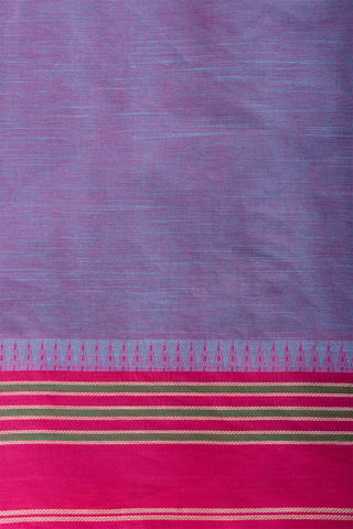 Kanchi cotton saree with Blue color branches  and pink color flower hand embroidery.