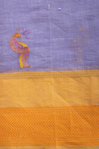 Kanchi Cotton Embroidery Work Saree