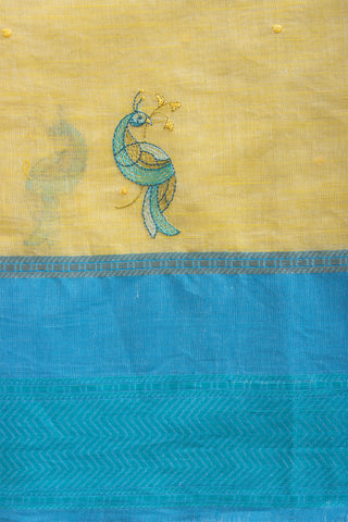 Kanchi Cotton Embroidery Work Saree