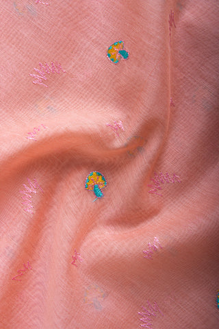 Mangalagiri Silk Saree With Hand Embroidered Work.