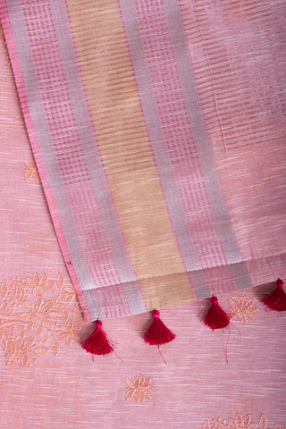 Venkatagiri cotton with embroidery work saree