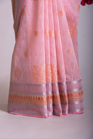 Venkatagiri cotton with embroidery work saree