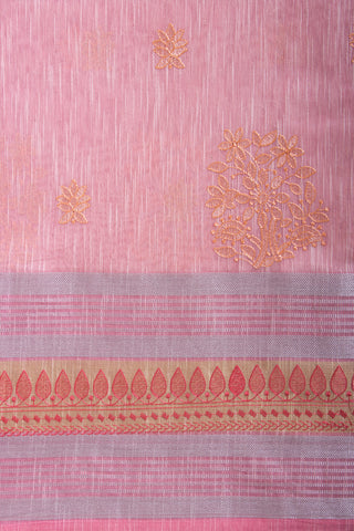 Venkatagiri cotton with embroidery work saree