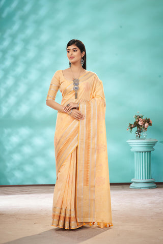 Venkatagiri cotton with embroidery work saree