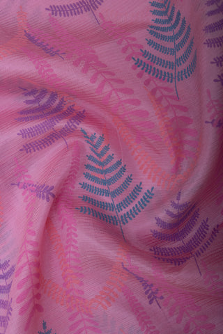 Mangalagiri Silk Pattu Saree With Peacock Weaving Border-3