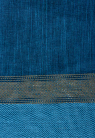Kollam Cotton saree with Brown hand printed with Bandhani patterned design -(SA-078)