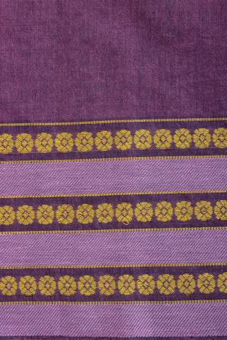 Chittinadu Cotton Bandhini Print Saree With Thread Weaving Border.