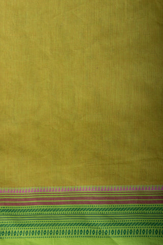 Kanchi cotton saree in floral print with texture