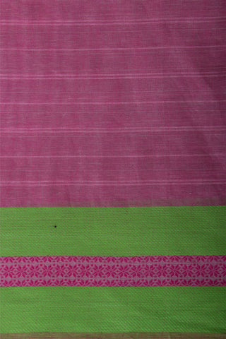 Kanchi cotton saree in floral print with texture