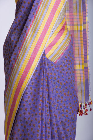 Kanchi Cotton Floral Printed Saree