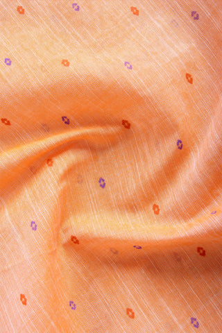 Kanchi cotton printed saree with texture