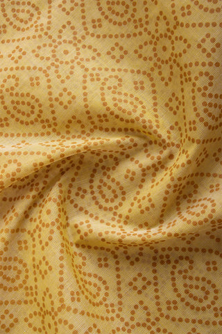 Kanchi cotton saree with allover mango and flower print