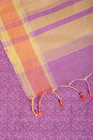 Kanchi cotton saree with allover mango and flower print