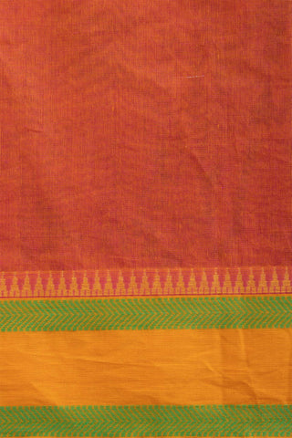 Kanchi Cotton Saree With Trees and Animals Print