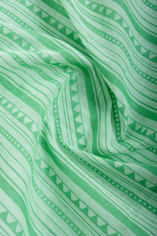 Mangalagiri cotton saree with  horizontal stripes