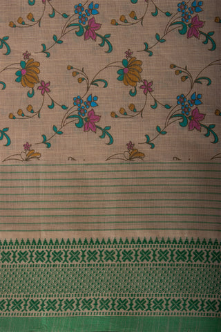 Mangalagiri cotton saree with print