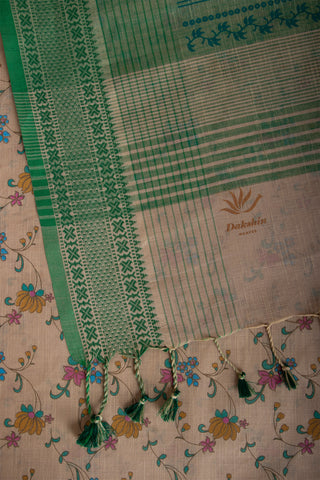 Mangalagiri cotton saree with print