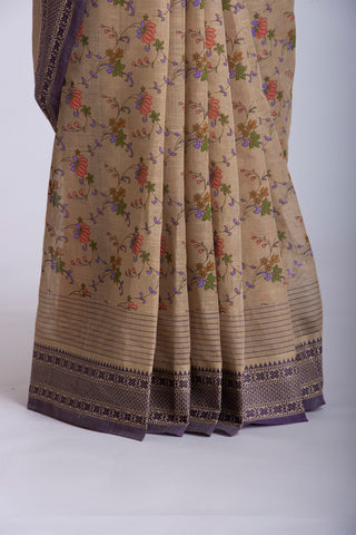 Mangalagiri cotton saree with print