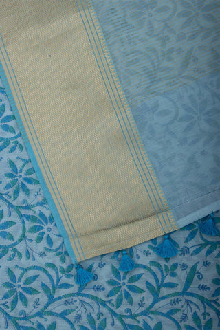 Mangalagiri cotton saree with leafs and brances print