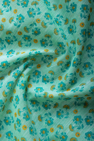 Mangalagiri cotton saree with allover flower print saree