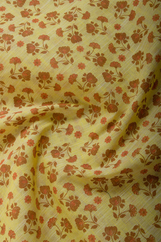 Mangalagiri cotton saree with allover flower print saree