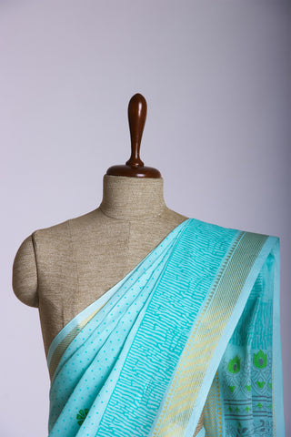 Mangalagiri cotton printed  saree