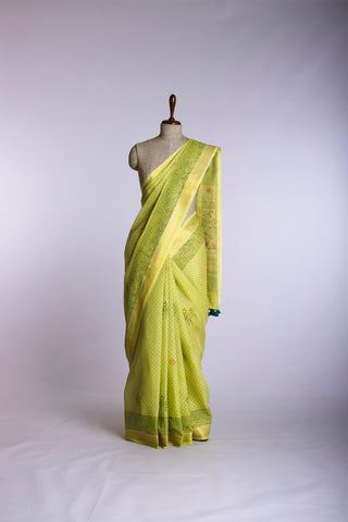 Mangalagiri cotton printed  saree