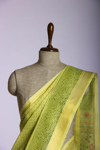 Mangalagiri cotton printed  saree