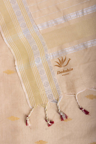 Mangalagiri silk printed saree with texture