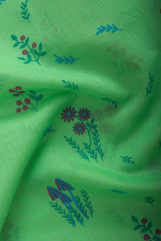 Paithani silk weaving saree with flower print