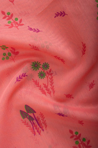 Paithani silk weaving saree with flower print