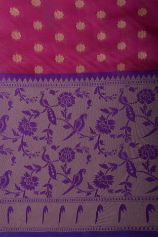 Paithani silk weaving saree with flower print