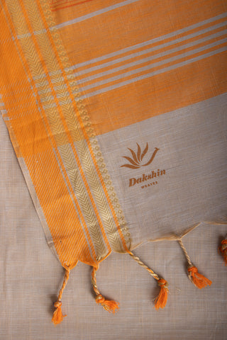 Uppada Cotton Printed Sarees With Soft Amber.