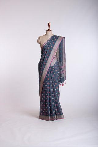 Venkatagiri Cotton Printed Sarees With Beautiful Flower Prints.