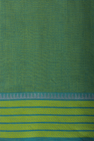 Venkatagiri cotton saree in peacock print with texture