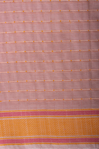 Alikam khadi cotton saree with chacks with hand Embroidery work