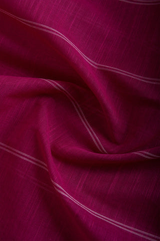 Chettinadu Cotton Saree In Magenta With Soft Amber.