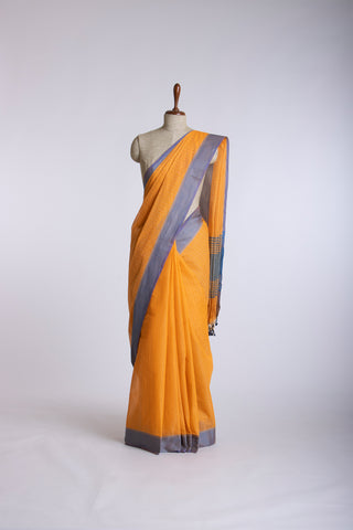 Embose Cotton Saree With Allover Buta Weaving