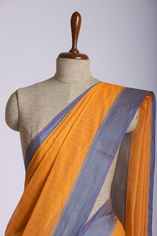 Embose Cotton Saree With Allover Buta Weaving