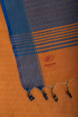 Embose Cotton Saree With Allover Buta Weaving