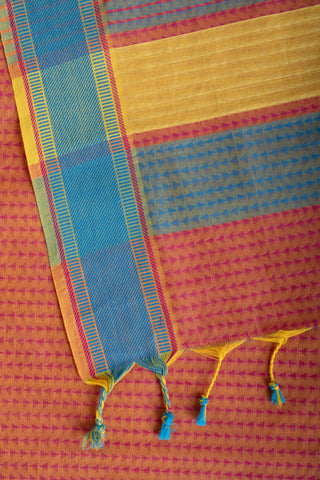 Embose Cotton Saree With All Over Buta