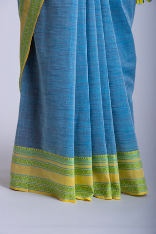 Ikkat cotton saree with texture