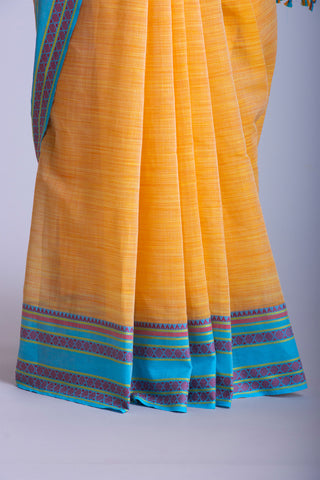 Ikkat cotton saree with texture