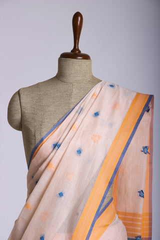 Ikkat Cotton Saree With Buta