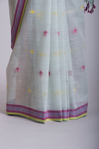 Ikkat Cotton Saree With Buta