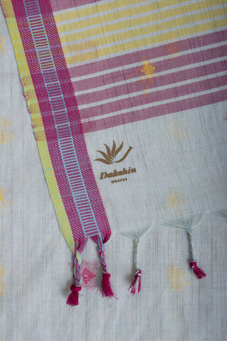 Ikkat Cotton Saree With Buta