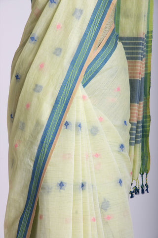 Ikkat Cotton Saree With Buta